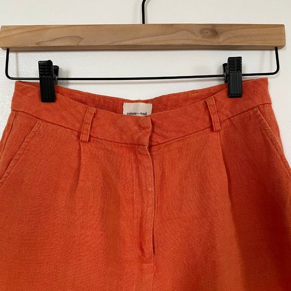 PALOMA WOOL Orange Linen Pant Suit Set - Picture 6 of 8